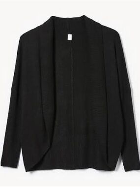 Black Cocoon Open Front Lounge Sweater Joe Fresh